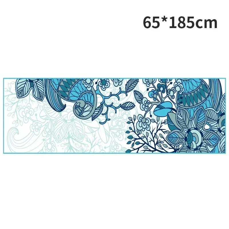 Mandala-Printed Absorbent Yoga Towel – Ultra-Grip, Quick-Dry (185 × 63 cm)